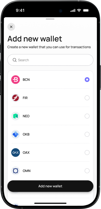 Create Wallet